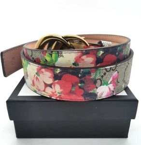 New style Fashion Men's and Women's couple Flower color belt High Quality Designers belts Casual and Business Versatile for young people letter buckle Belt