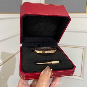 Pulseira de diamante Design Men and Woman for Online Sale Gold Rose Full Sky Wide Bracelet Classic Free estreito com pulseiras originais de Carrtiraa