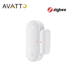 Steuerung von Avatto Tuya Zigbee -Türsensor, Smart Door Fenster Open/Closed Detektoren, Smart Home -Arbeit mit Alexa, Google Home Gateway Hub