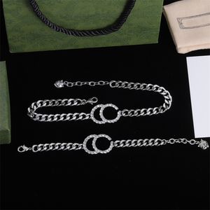 Designer Necklaces Bracelet Set Women Chain Bracelets Stainless Steel Thick Necklace Men Hip Hop Jewelry Gift