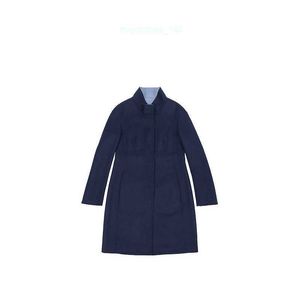 Cappotto di marca Women Coat Designer Coat Max Maras Womens Navy Blue Luxury Coat