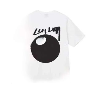 Designer Stussy Tshirts Tops Bokstäver Korta ärmar Kvinnor DICE Tryckt Tshirts Round Neck Pullover Par Tee Cotton High Street 8 Ball High Street Shirt 108