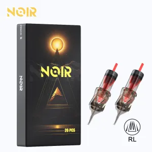 Maskin 20st Noir RL RLT Tattoo Cartridge Needles Disponibla Steril Permanent Makeup Machine Eyebrow Eyeliner Lip Tattoo Pen Supplies