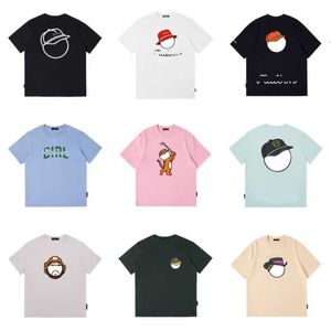2024 roupas de golfe moda malbons camisetas designer desenho animado bola de bola de bola de algodão camiseta homens mulheres redondos de pescoço esportes esportes de manga curta camisetas de manga curta