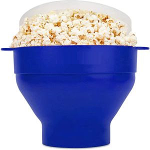 Makers New Silicone Popcorn Maker Microwave Popcorn Bucket Foldable Silicone Popcorn Bucket Poppers Bowl DIY Popcorn Maker with Lid