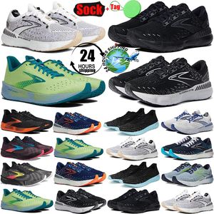 Designer Brooks Glycerin GTS 20 Hyperion Tempo Running Shoes For Mens Womens Black White Yellow Green Men Trainers Sneakers Shoe Size 36-46
