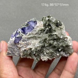 Anhänger 100% natürliches China Hunan Yaogangxian Fluoritkristall Rough Stone Quarz Mineralheilung Kristall