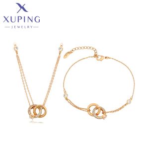 Strands xuping jewelry fashion Новое прибытие золотосекативное браслет и набор ожерелья для женщин свадебный подарок S00124610