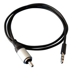 2024 3,5 mm para RCA Single Lotus Cable 1 metro Cabo de áudio 3.5 Male para RCA Cabo macho para alto -falante DVD Adaptador de conexão de amplificador DVD1.para conexão de cabo de áudio