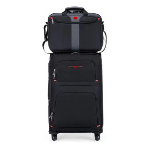 Luggage Hot! New Swiss Brand business rolling luggage set with handbag universal wheel cloth box men fashion suitcase trolley travel bag