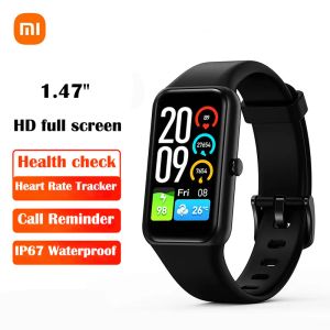 Wristbands Xiaomi Smartband Fitness Bracelets Sport Pedometer IP67 Waterproof 1.47" HD Full Screen Call Reminder Smart Watch Men Women Gift