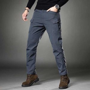 Men's Pants Mens Military Cargo Pants Summer 2024 Work Wear Loose Solid Color Casual Joggers Straight Multi-Pocket Overalls Army Trousers Y240422