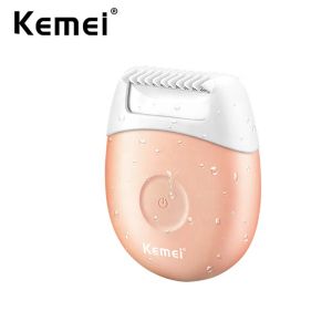 Клипперс Kemei Women Body Beair Shaver Electric Razor Безболезненный для снятия волос для ног для лица и эпилятор подмышки.