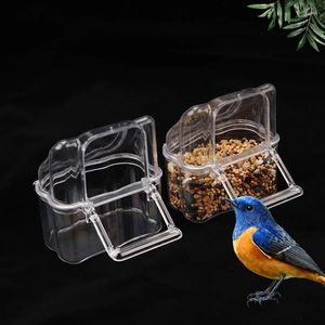 Other Bird Supplies No-Mess Feeder Parrot Transparent Easy To Install And Use Clean Durable Seed For Birds Cage Pet Gift