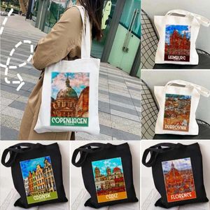 Evening Bags Spain Cagliari Italy Chicago Copenhagen Eco Tote Bag Dubrovnik Dusseldorf Florence Gdansk Gharb Hamburg Germany Painting