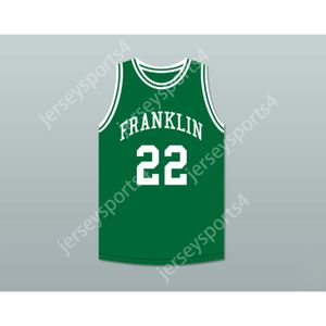 Custom Andre Iguodala 22 Franklin Middle School Green Basketball Jersey TUTTO Dimensioni SM M L XL XXL 3XL 4XL 5XL 6XL di alta qualità