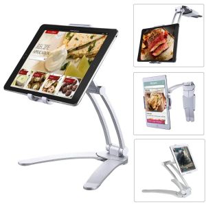 Stojaki na stojak na tablet kuchenny regulowany 2in1 kuchenny montaż na ścianie stojak na iPad Air Mini Pro Desktop Uchwyt na iPada Samsung