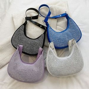 Rhineste Underarm Bag Women Handbag Fi Speecinsクラッチバッグガールズパーティークリスタルグリッターバッグ女性