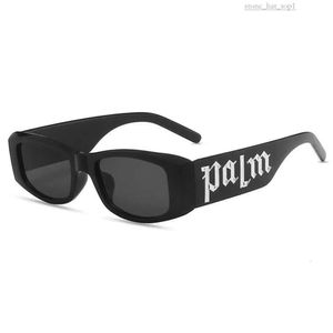 PLAM-vinklar solglasögon mode små ram solglasögon för kvinnor med avancerade panel design bokstäver palmvinklar glasögon för män med personliga retro glas 9254