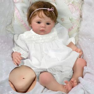 人形45cm cuddly whold body silicone viny meadow bebe bebe reborn girl handmade lifewike real art for thild for children'sギフト