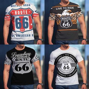 66 Highway Collection Digital Print T-shirt