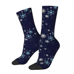Men's Socks Compression Winter Vintage Harajuku Christmas Street Style Novelty Pattern Crew Crazy Sock Gift Printed