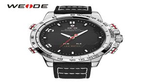 Weide Man Sport Back Light LED Wyświetlacz Analog Auto Auto Data Armii Wojskowej Pasek ze stali nierdzewnej kwarcowy zegarek Relogio Masculino4278369