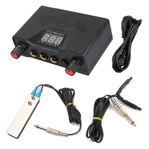 Supplies Tattoo Power Supply Set Kits Adjustment Voltage 018 With Tattoo Foot Pedal Switch Clip Cord Supplies