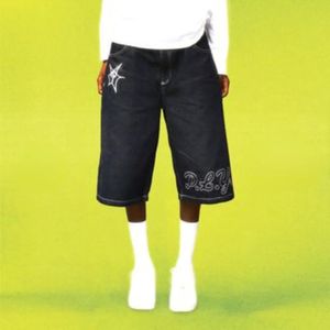 Шорты Y2K Mens Womens Harajuku Hip Hip Hop Негабаритный мешковатый джинсовый тренажерный зал летний панк -рок -готический баскетбольный шорты 240416