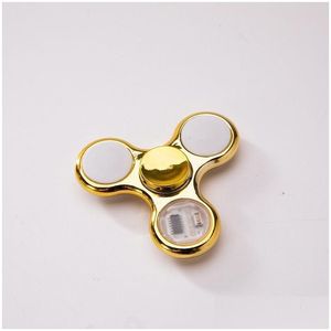 Spinning Top Led Light Changing Fidget Spinners Finger Toy Kids Toys Change Pattern With Rainbow Up Hand Spinner D57 Drop Delivery Gif Dhtpt