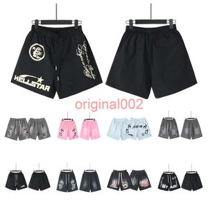 24ss Hellstar Shorts Musts Shorts Studios звучит как небеса, женщины, качество качества, негабаритные бриджи, ада, шорты ретро, ретро, мыть