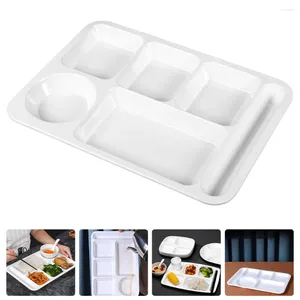 Dinnerware Sets Compartment Plate Restaurant Kitchen Supply Home Tableware Breakfast Divided Household Storage Holder