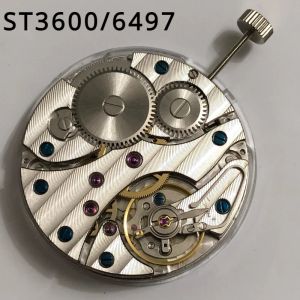 Kits Ny Seagull ST3600 Mekanisk rörelse ST36 KINA ORIGINAL WATCH MEN ETA 6497 Handvind 17 juveler Watch Case Fit Reparation del