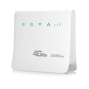 Маршрутизаторы разблокировали 300 Мбит / с Wi -Fi Routers 4G LTE CPE Mobile Router с поддержкой SIM -карты порта порта