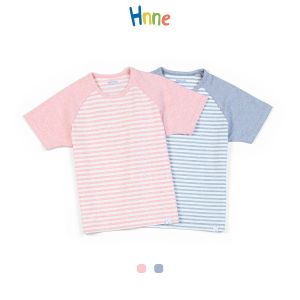 T-shirts Hnne 2022 Summer New Kids Striped Tshirts Unisex Boys Girls Raglan Sleeve Casual Tops High Quality Childrens Tees Hk210341