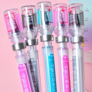 Pens 20pcs Novelty Syringe Peculiar Shape Cute Stationery School Office Stationery Gel Pen