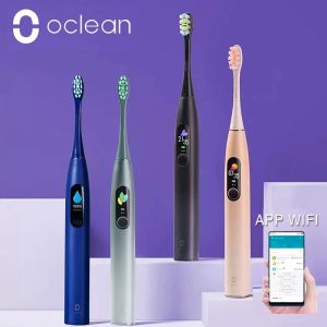 Heads Sonic Electric Toothbrush Whitening Teeth vibrator Wireless Brush 40 days Ultrasonic Cleaner Smart APP WIFI Check