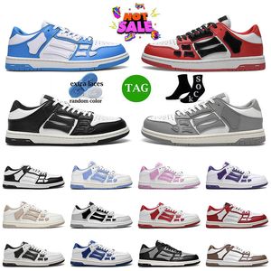 Original amirir shoes Skelet Bones Men Trainers Runners Skel Top Low Women Skel Skeleton Luxury Blue Red White Black Green Gray Sports Designer Sneakers Outdoor