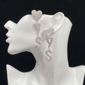 Brief Women Designers Stud Silver Letters Earring Earrings Ear Long Womens Designer Studs Metal y