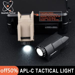 Область тактического APLC Pistol Light Light APL Охотничье оружие Скаут Свет подходит 20 мм Picatinny Rail Constant Srobe мгновенный фонарик Gloc17