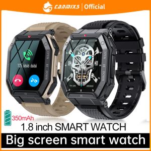 Watches CanMixs Smart Watch Men K55 Bluetooth Smartwatch for Men Health Monitor Waterproof Watch for Android iOS Custom Dial