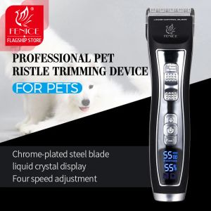 Clippers Fenice Electrical Pet Clipper Machine Grooming Kit laddningsbart husdjur Cat Dog Hair Trimmer Shaver Set Animals Hair Cutting