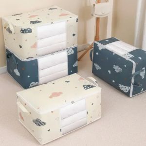 Beutel Quilt Aufbewahrungstasche Home Garderobe Baumwolle Quilt Aufbewahrungsorganisator staubdichtes Kleidungsstück bewegte Verpackungstasche Aufbewahrungsbehörde Accessoire