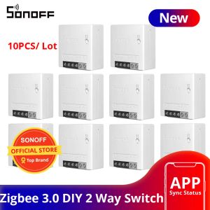 Steuerung 1/ 30pcs Sonoff Zbmini Zigbee Smart Light Switch Modul Zwei -Wege -Steuerschalter Smart Home funktioniert mit Smartthing Alexa