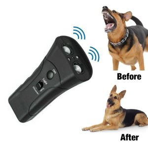 抑止力犬の樹皮抑止装置超音波犬のトレーニングツール樹皮カラー代替停止家庭用バッテリーの悪い動作