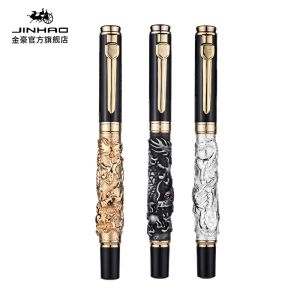 Pens Jinhao Dragon Fountain Pen Iridium 0,5 mm Nib Luxury Advanced Craft da scrittura per la scrittura per le imprese Nuovo