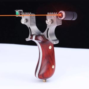 Accessori Acciadata in acciaio inossidabile da caccia professionale+catapulto in legno con elastico set di utensili da pesca al tiro esterno