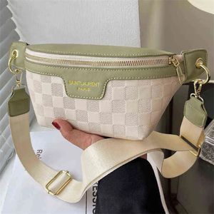 Lyxdesigner Kvinnor Fanny Pack Quality Leather Waist Bag Fashion Shoulder Crossbody Chest S varumärke handväska kvinnlig bälte sommarväska