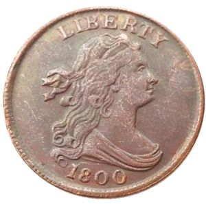 US 18001808 8pcs Data wybranego drapanego biustu pół centa kopia rzemiosła miedzianego ozdobne ozdoby monety