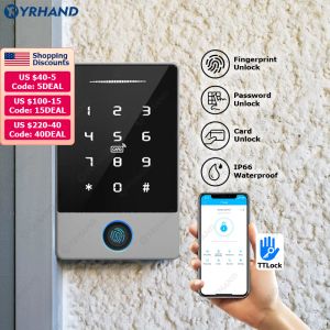 Управление системой управления доступа RFID TTLOCK RFID Безопасное электронное открытие затвора Home Garage Digital Eletric Magnetic Smart Door Kit Automatic